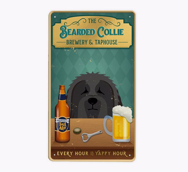 Brewery Tap House: Personalised {breedFullName} Metal Sign